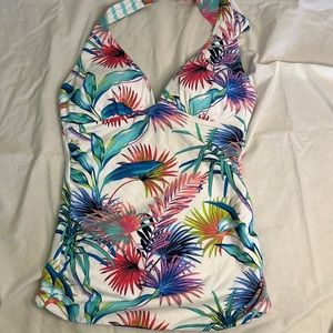 NWT - Tommy Bahama reversible halter tankini